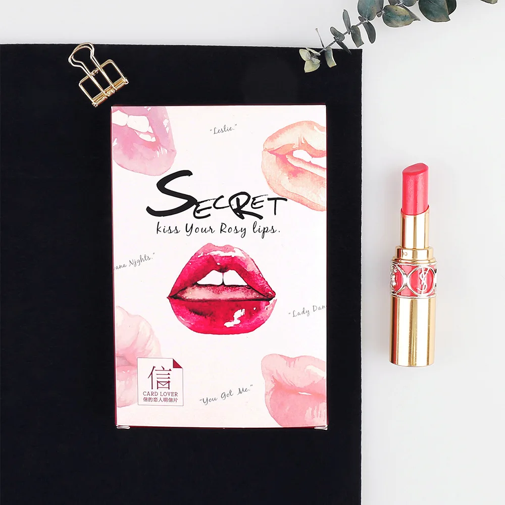 

3 set/1 lot Retro secret Greeting Card Postcards Birthday Bussiness Gift Card Set Message Card W-KP-1010
