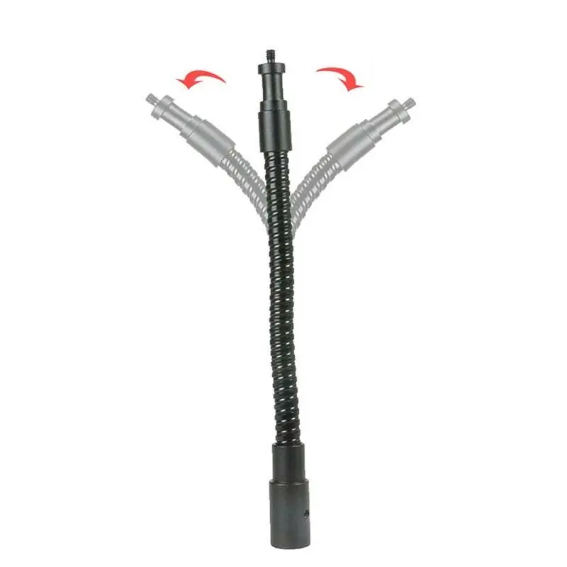 27cm Flexible Metal Tube 1/4" Adapter Screw Light Stand Extension Arm Tripod