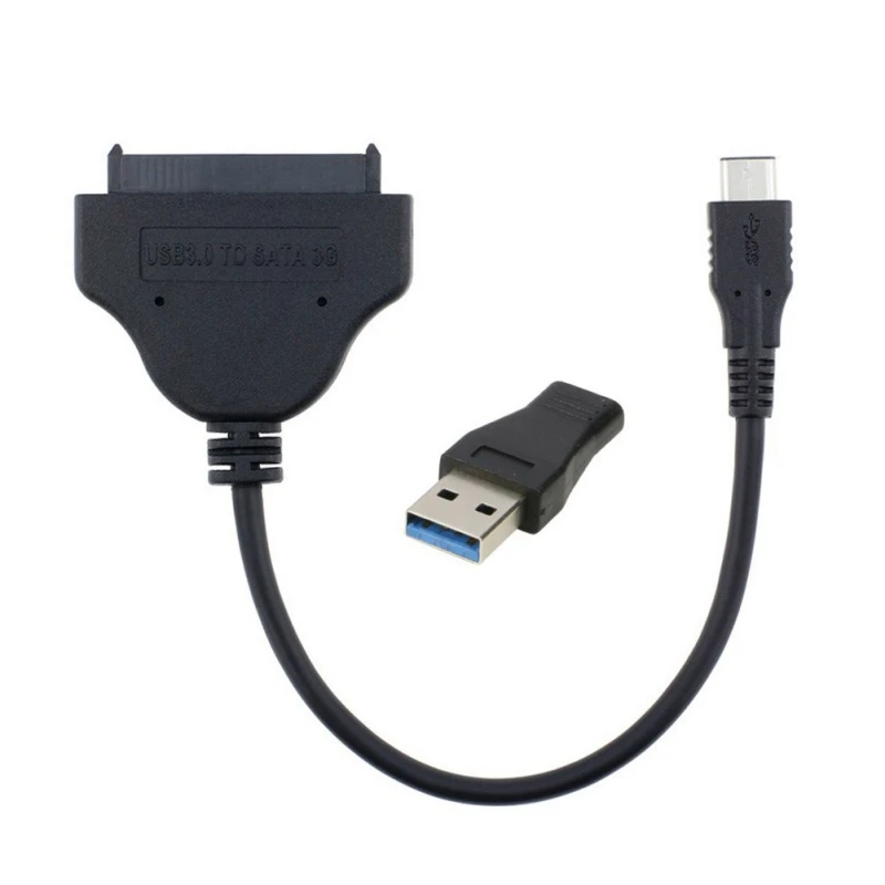 

5Gbps USB-C To SATA Converter Plug-and-play Adapter For 2.5 Inches SSD Hard Disk (Thunderbolt 3)