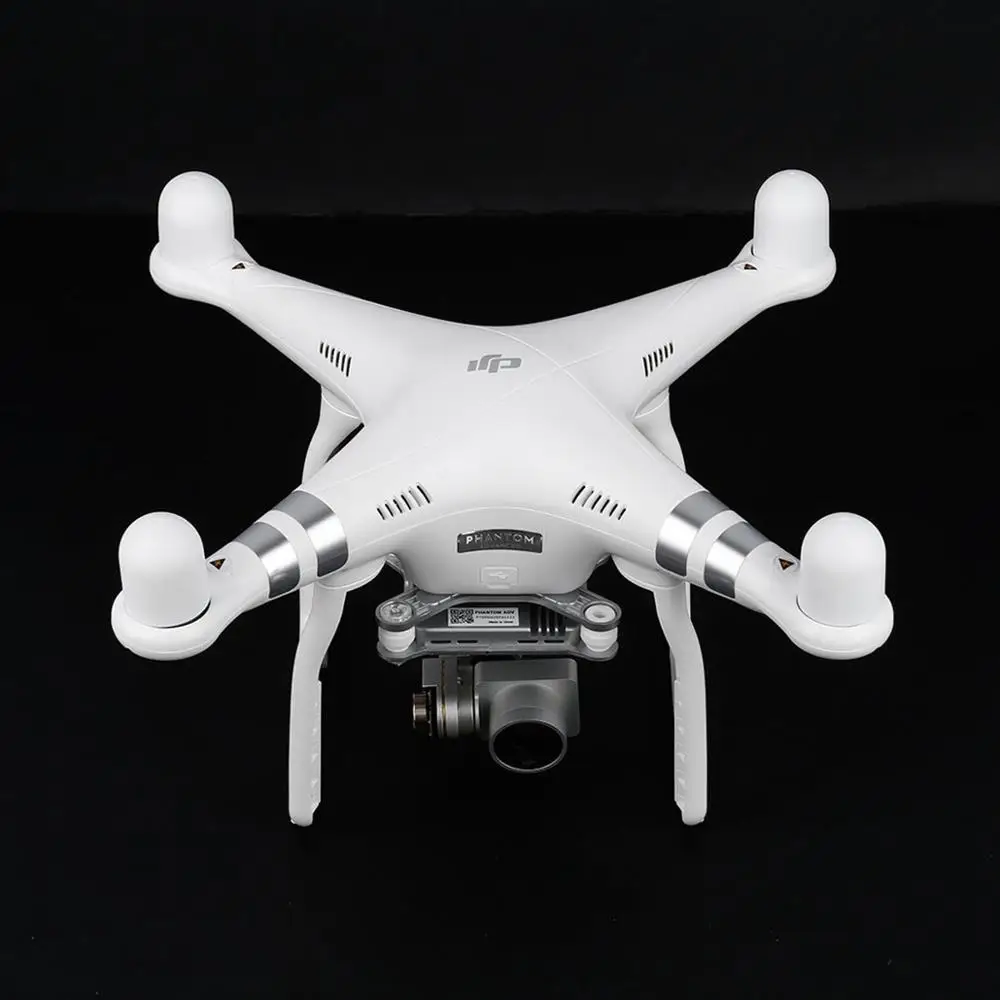 4 шт. крышка двигателя мягкий силиконовый защитный чехол для DJI Phantom 3 4 Drone 3A 3P SE Advanced Pro двигатель пыленепроницаемый транспортный протектор - Цвет: Белый