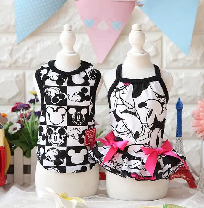 

17ZF25 Pet Products Dog Supplies Dog Clothes Costume For Dogs Puppy T-shirt Dog Apparel Wear Summer Vest Fashion Design 1PC