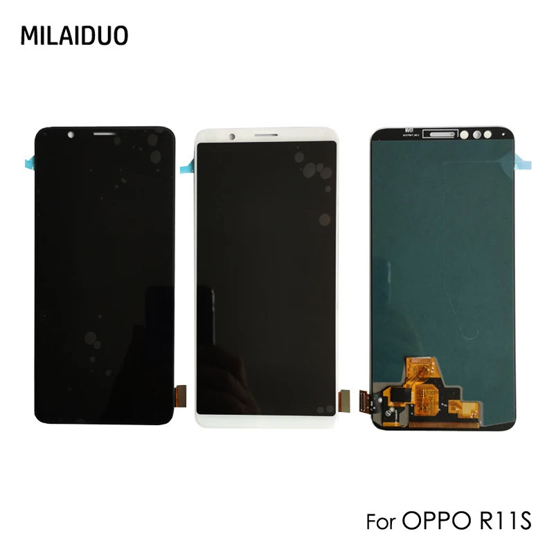 

OEM Super AMOLED For OPPO R11s LCD Display OLED Touch Screen Digitizer Assembly Replacement Without Frame White Black