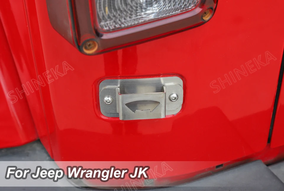 SHINEKA автомобильные наклейки открывалка для бутылок пива для Jeep Wrangler JK 2007- открывалка для бутылок для автомобилей Wrangler JK Rubicon Sahara