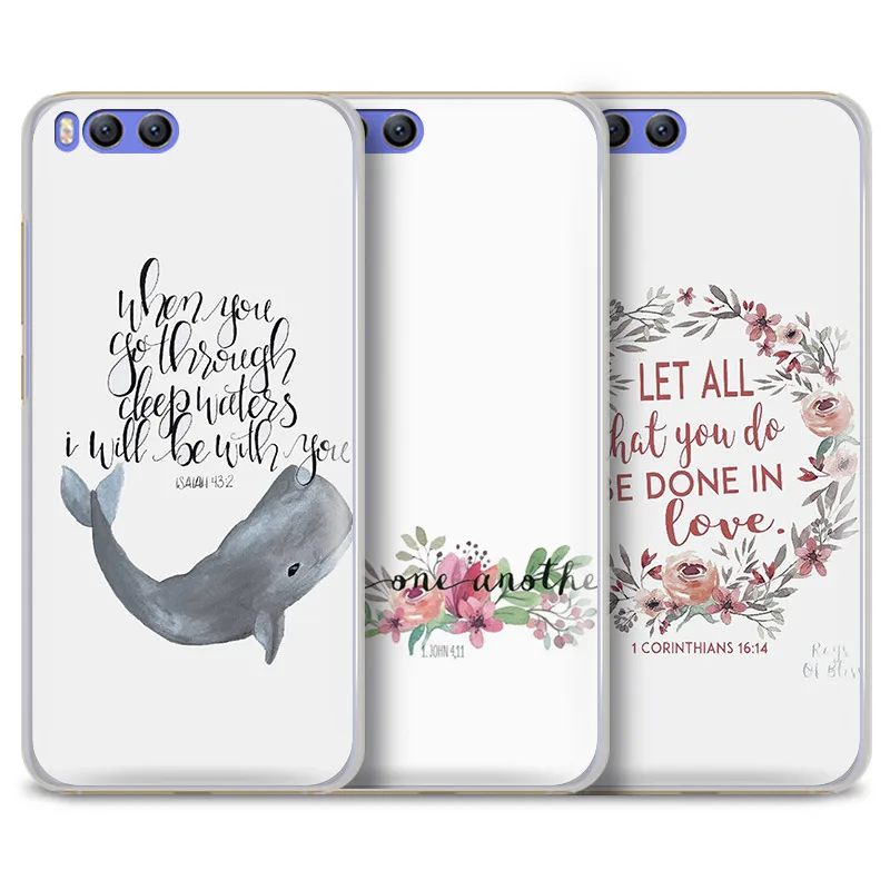 

Bible Jesus god Quotes Phone Case Shell Cover For Xiaomi Redmi Note 4 4X 5A 6 6A PRO Mi 8 5 5S PLUS Max A1 Note 2 3