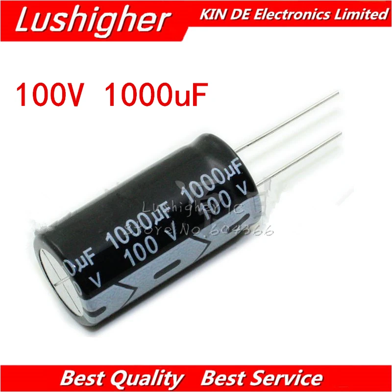 Алюминиевый электролитический конденсатор DIP 1000 В 100 мкФ 18*35 мм в 18x35 5 шт. |