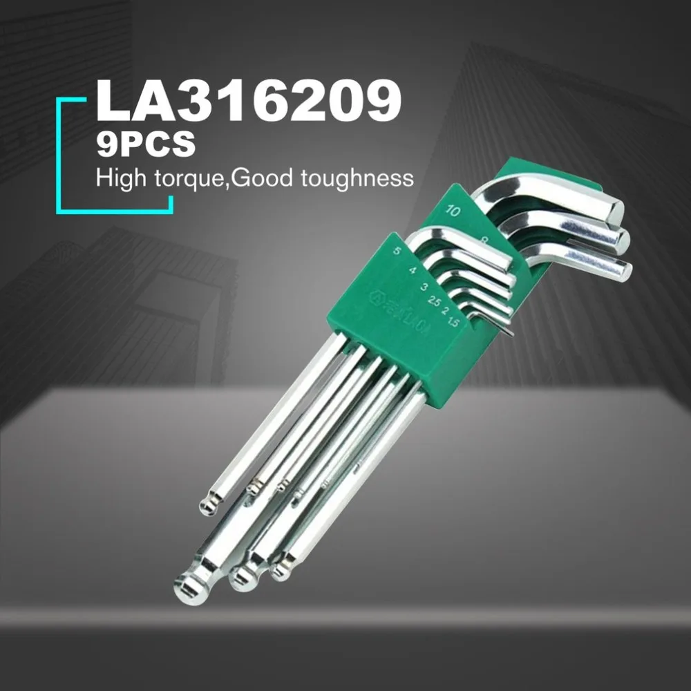LAOA 9PCS S2 Ball Head Hex Wrench Allen Key Socket Hexagonal Wrenches