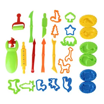 

26pcs/set DIY Mud Set Clay Cutters Plasticine Mold Dough Molds Children Pretend Play Toys for Kid