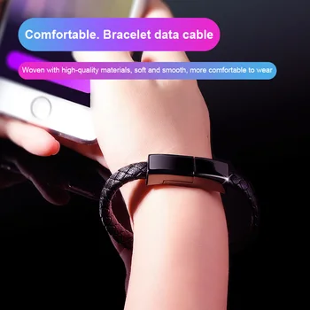 

2.4A Bracelet Charging Data Cable Line Fast Charge Portable for Mobile Phone Sports GDeals