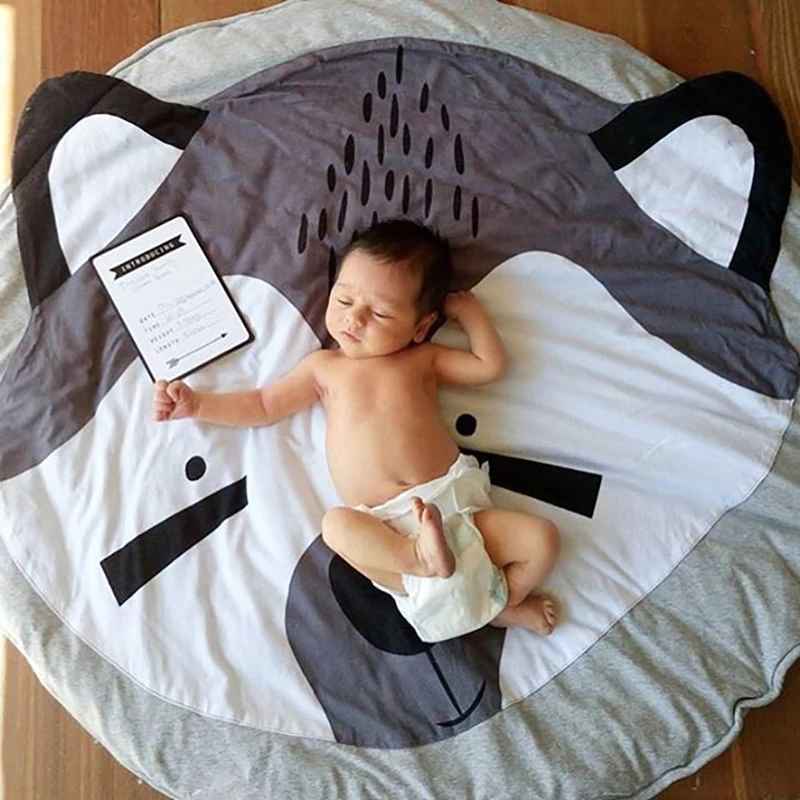 

Baby Blanket fox Game Mat Kids Crawling Carpet baby Bedding Stroller Blanket Children's Room Decoration Play Game Mats