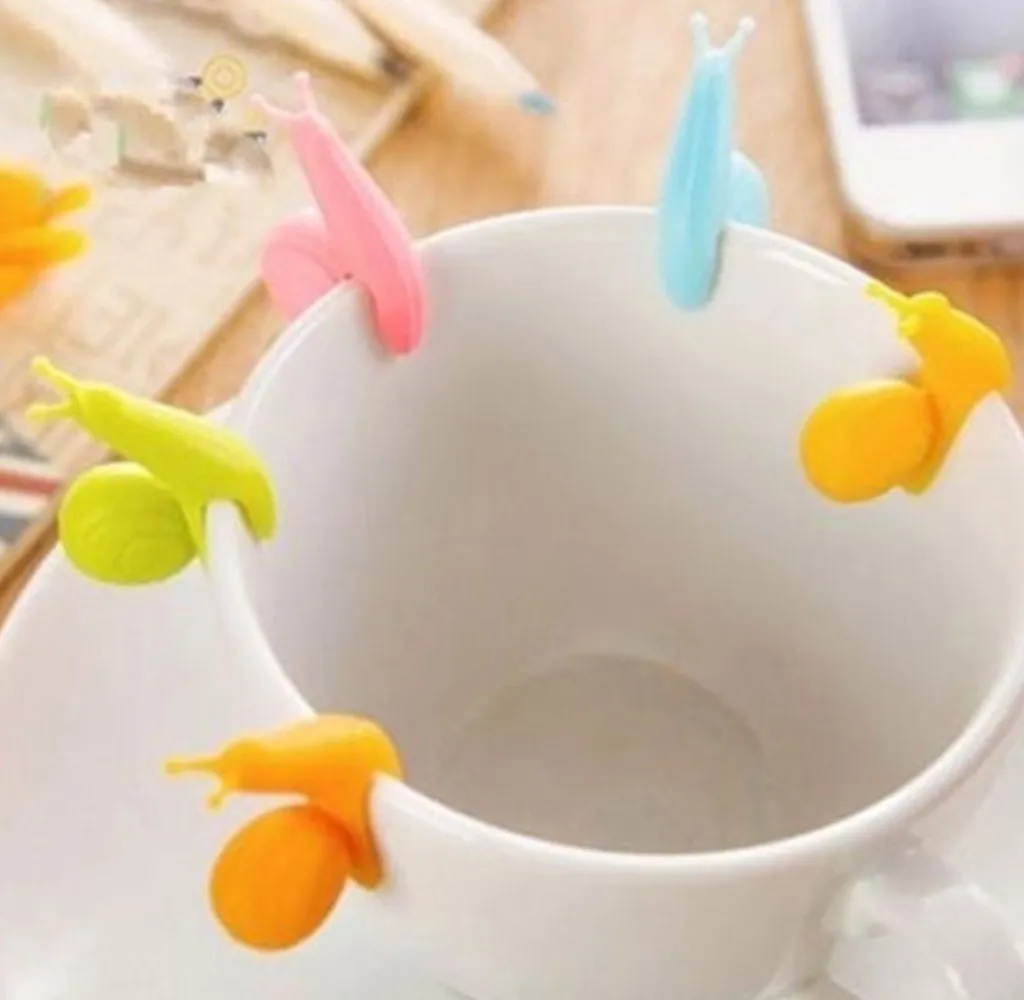 

2 Pcs / lot Cooking Tools Small Snail Recognizer Device Tea Infuser Cup Of Tea Hanging Bag Color Randomly 0.425