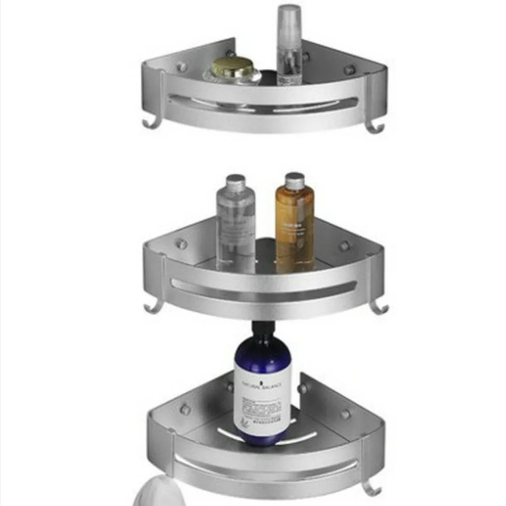 Ванная комната пространство Алюминий полка настенная шампунь мыло косметическое полки Аксессуары для хранения Организатор держатель
