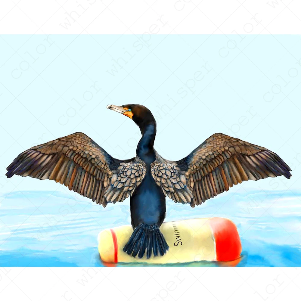 Daimond Painting Full Square Cormorant Diamond Cross Stitch Rhinestone Embroidery Mosaic LE01005 | Дом и сад