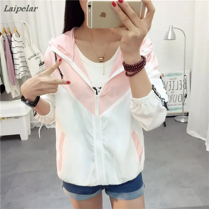 Jackets Women 2018 New Basic Jacket Women's High Quality Hooded Jacket Fashion Thin Casual Windbreaker Female Outwear Coat