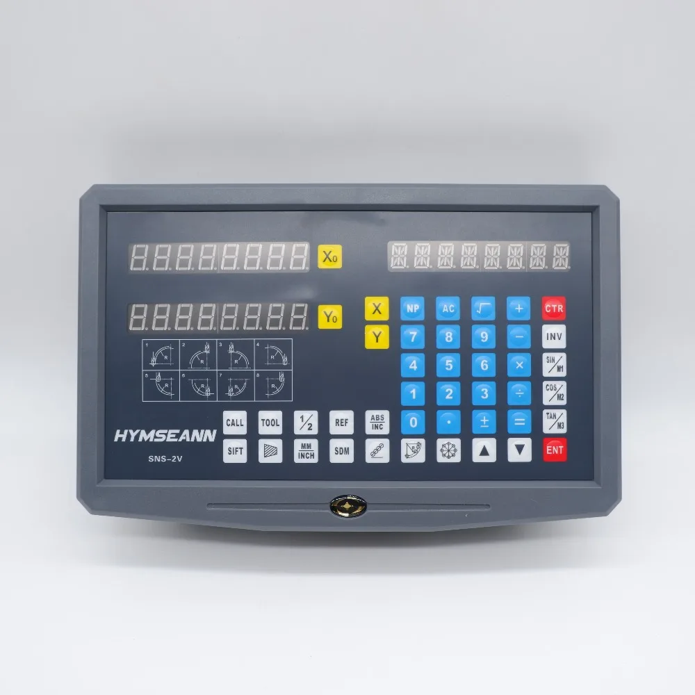 US $70.40 2 Axis Digital Readout DRO TTL EIA422A Display SNS2V With Mouting Bracket For Sino Easson HXX Rational Sinpo Scale