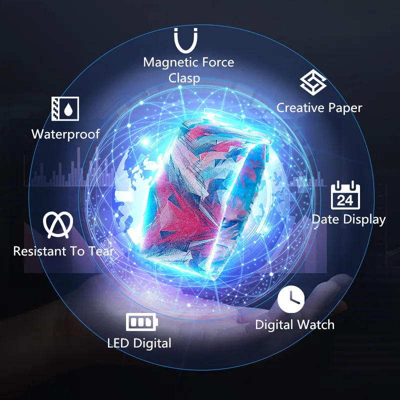 

TMC#500 Women Men Unisex LED Digital Watches Sports Clock Waterproof Wristwatches Hot Feminino Montre Dropshipping