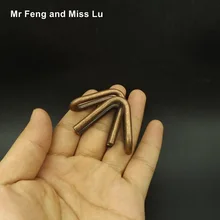 Бронзовый цвет Китайский V кольцо Головоломка из металлической проволоки игрушка