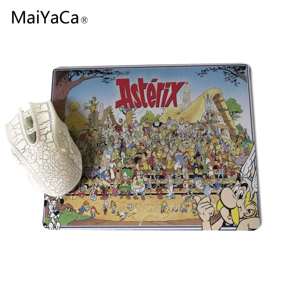 Коврик для мыши MaiYaCa Asterix и Obelix на заказ, мягкий резиновый коврик для самостоятельной игры, персональный Коврик для мыши без оверлока, коврик для мыши