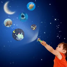 Baby Kids Projector Story Flashlight Kids Storybook Torch Baby HD Animation Cartoon Early Educational Toy Handed Projector