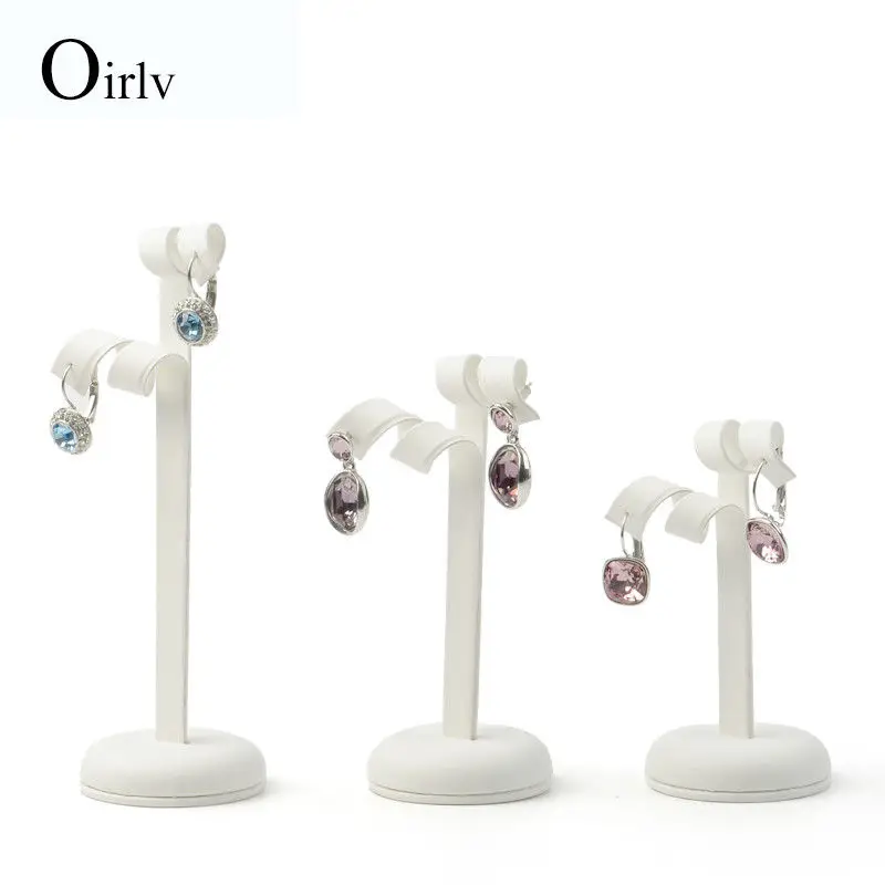 3pcspack Earring Jewelery Display Stand Pu Leather Earrings Ear Stud Holder Storage Hanger Showcase Rack Organizer Jewelry (8)