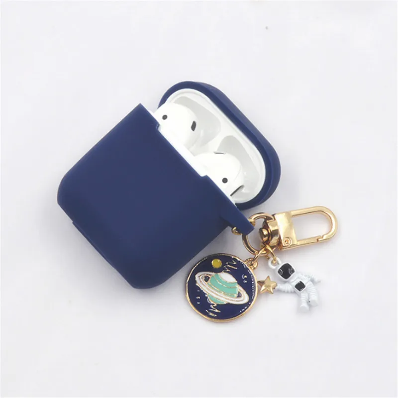 

Astronaut Silicone Earphone Charging Case Wireless Bluetooth Headset Case Cover For Earphones Box for airpods Protective case