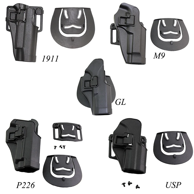 

Tactical Holster Ipsc Hunting Hand Gun Accessories Airsoft Holsters For Glock 17 19 22 Beretta M9 92 Colt 1911 Sig P226 HK USP
