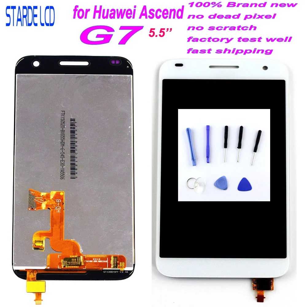 

AAA+ for Huawei Ascend G7 LCD Display with Touch Screen Assembly Digitizer for Huawei G7 Display 5.5 inch Replacement+ Free Tool