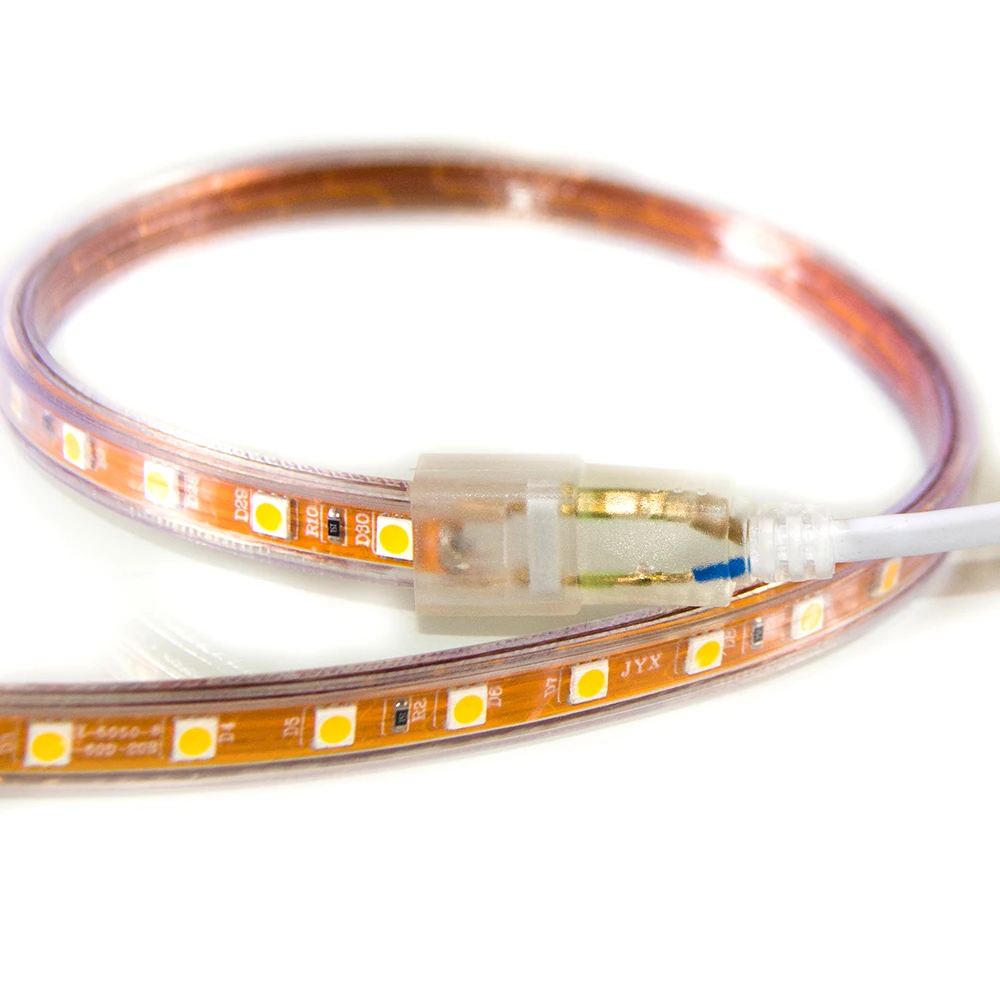 Светодиодная лента 220 В переменного тока SMD 5050 гибкая светодиодная 60