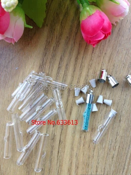 

100set/lot Tiny glass micro small tube glass vials to new freeshipping