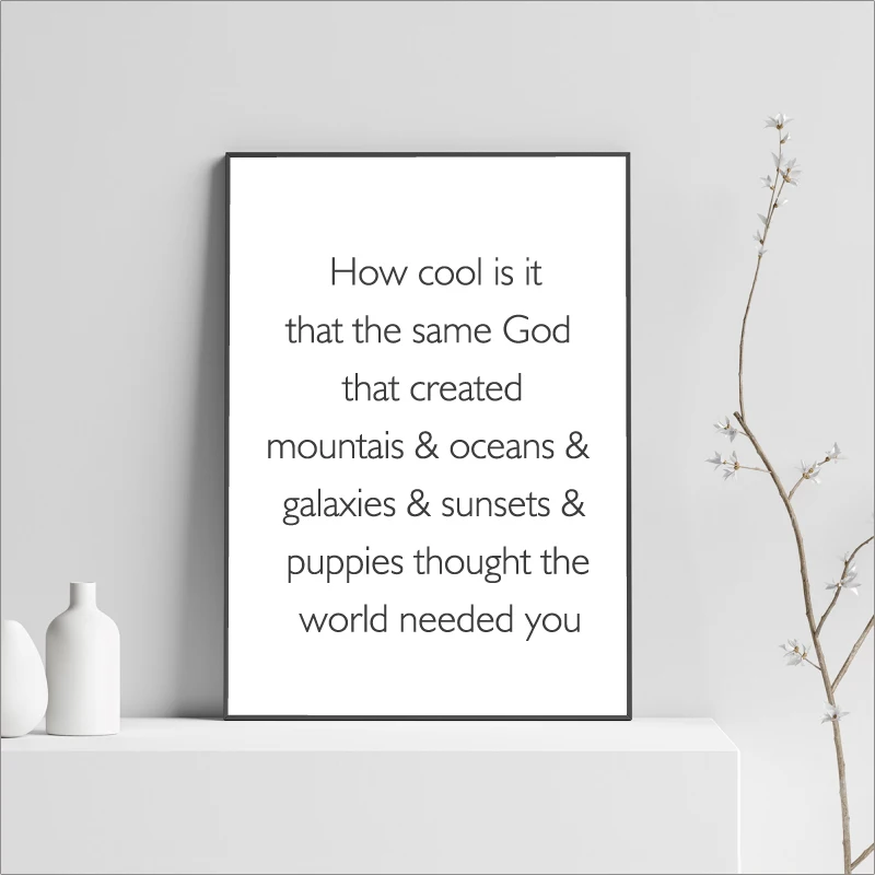 Mountain word Print