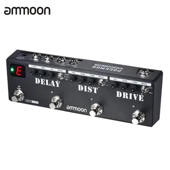 

Good quality ammoon POCKMON Multi-Effects Pedal Strip with Tuner Delay Distortion Overdrive FX Loop Tap Tempo Effect Pedal
