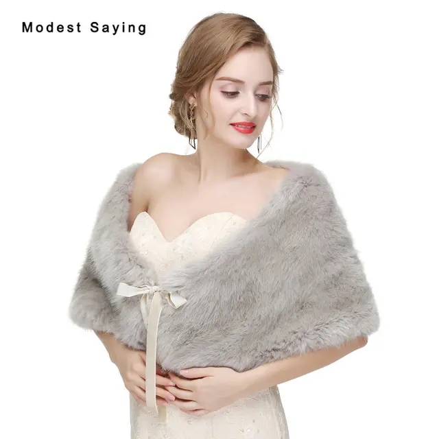 BEAUTELICATE Stola Coprispalle Di Pelliccia Sintetica Donna Scialle Brolero  Pelliccia Elegante Da Sposa Per Cerimonia Matrimonio Inverno Nozze Festa