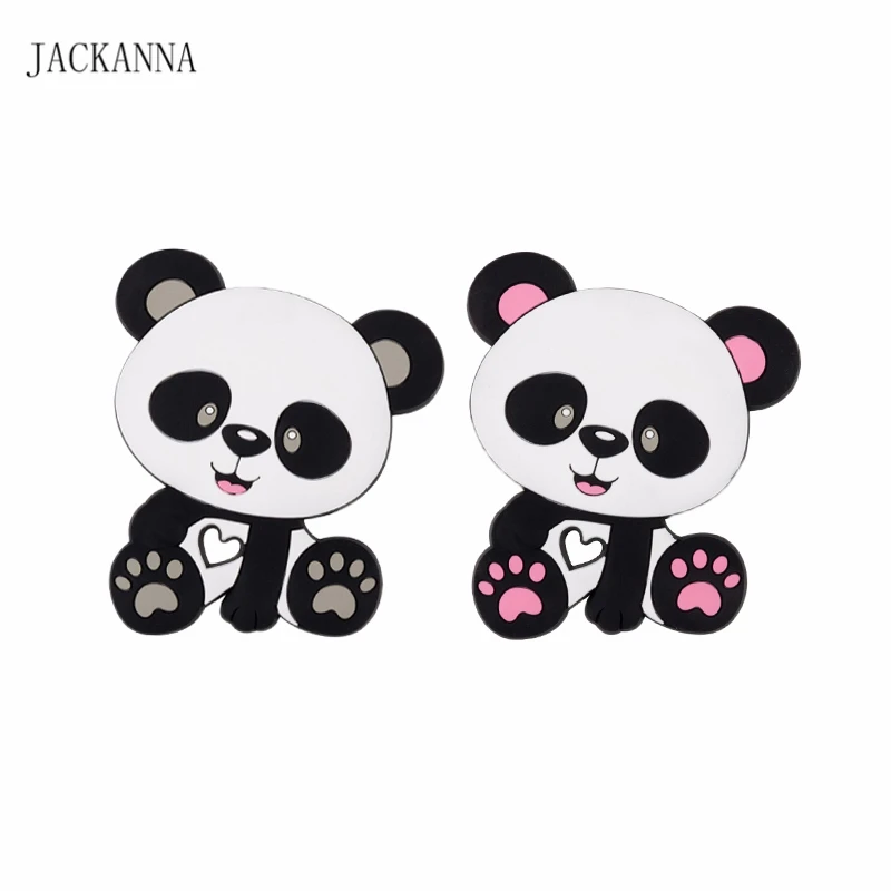 

1PC Silicone Teether Panda Teether BPA Free Cute Baby Teething Toy Infant Nursing Gifts Newborn Baby Toys Silicone Baby Teether
