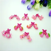 10 шт. разноцветные Стильные цветочные Мультяшные заколки для волос с фигурками животных милые детские девочки 2-3 см разноцветные волосы заколки для волос аксессуары