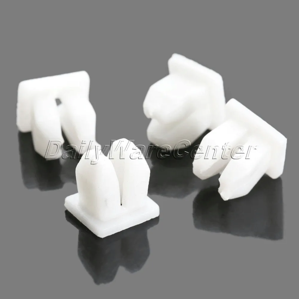 

50Pcs Fit 5mm Hole Car White Plastic Push Fasteners Rivets Fender Clips Universal Fender Bumper Door, Side Skirt Retainer Clips