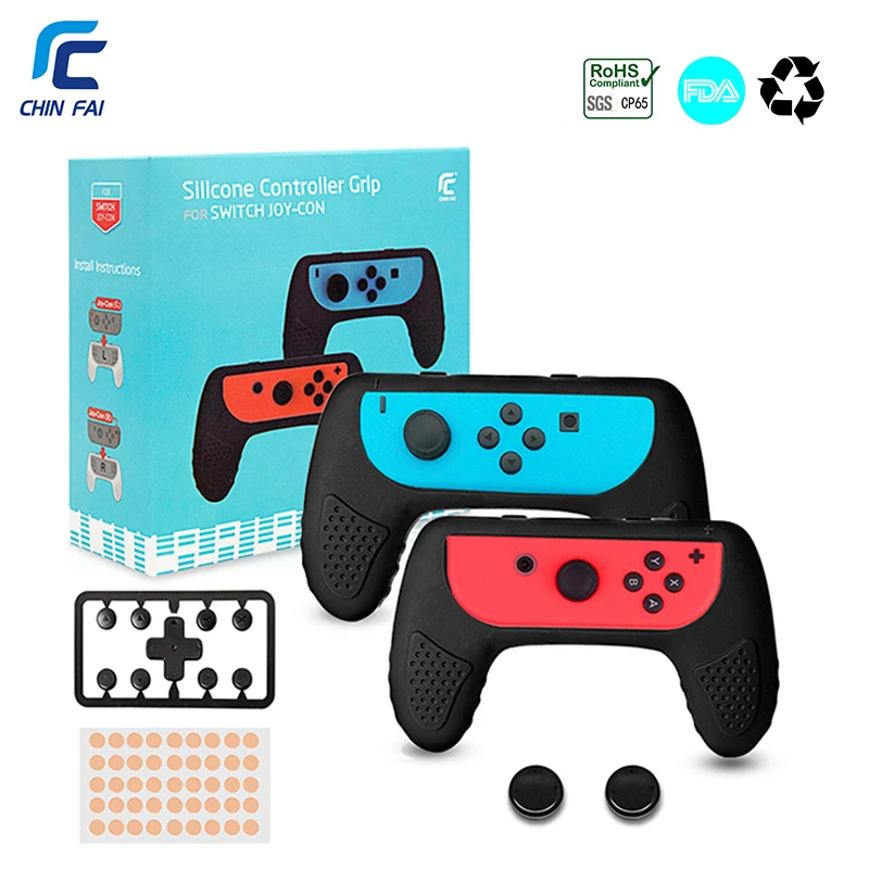 

CHINFAI 1Pair Silicone Controller Grips Joy-Con Case For Nintend Switch Joy Con Handle NS N-Switch Game Console Accessories