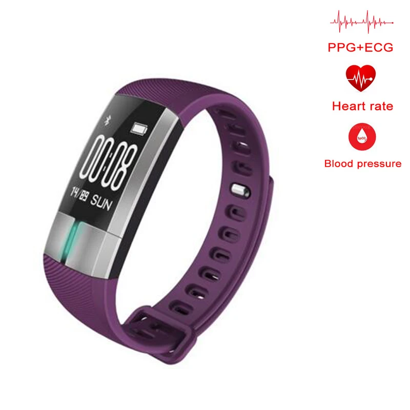 

G20 PPG +ECG Heart Rate Monitor Smart Wristbands G20 Blood Pressure Smart Bracelet Pedometer Sleep Monitor Fitness Sports Watch