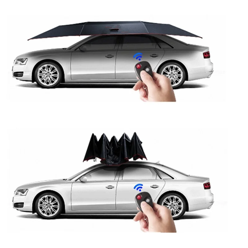 

Outdoor umbrella remote control Outdoor Fully Automatic Waterproof Car Umbrella Automobile Cover Remote Control Portable