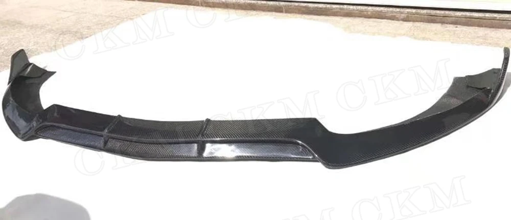 C Класс углеродного волокна передний бампер спойлер для Mercedes Benz W205 C63 AMG C180 C200 C260