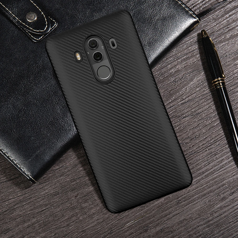 

HATOLY For Fundas Huawei Mate 10 Pro Case 6" Huawei Mate 10 Pro Ultra-thin Soft TPU Carbon Fibre Back Cover Huawei Mate 10 Pro