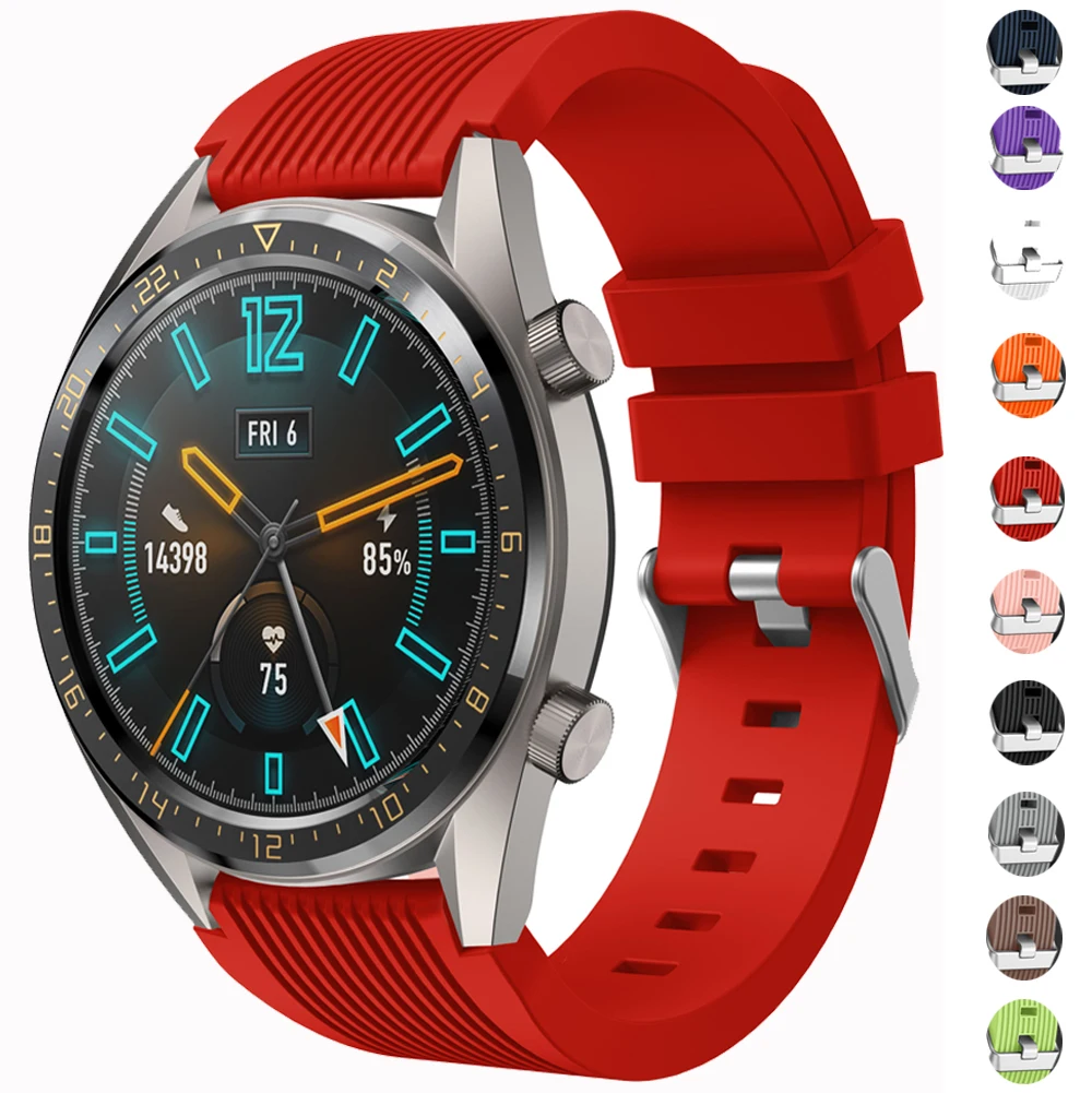 

Silicone Sport Watch Band Strap For HUAWEI WATCH GT 46mm Vigor Fashion Style Watch Replacement Bracelet Ruibber Watchbands 22mm