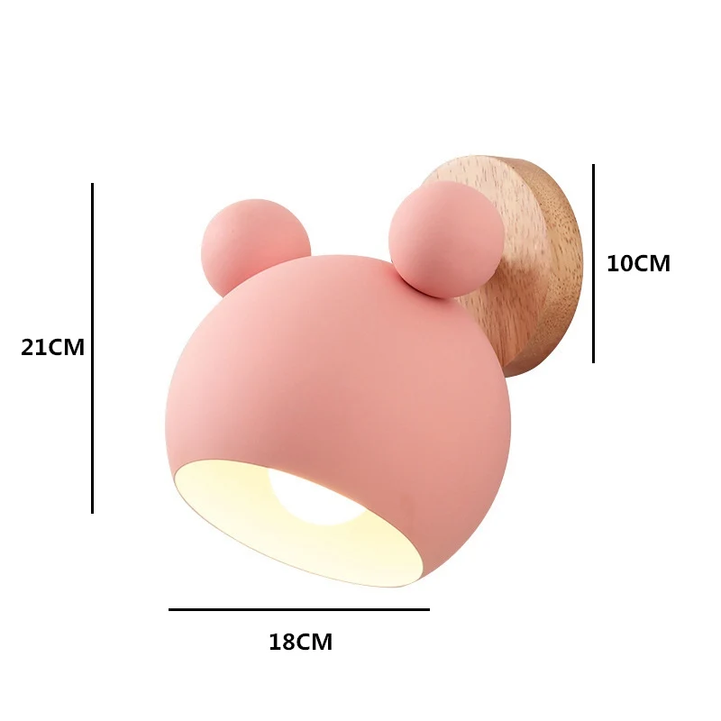 LED Creative Cartoon Nordic Wall Lamp for Children Study Reading Bedside Bedroom Aisle Hotel Wall Light Home Decoration Light (10)