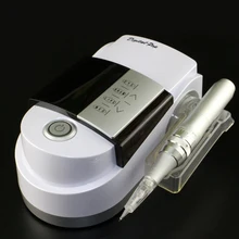 Горячий второй поп тату машина комплект Электрический цифровой бровей и губ роторный Швейцарский двигатель постоянный макияж наконечник 10 шт. иглы