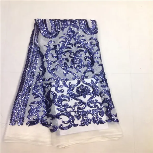 Newest arrival Beautiful French Sequins lace fabric Twisted line sequins Fashionable bright African Free shipping | Дом и сад