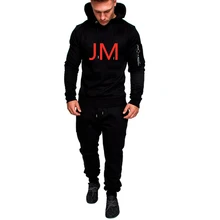 JM спортивный костюм для мужчин спортивная весна с капюшоном Осень толстовки спортивный мужской пуловер брюки для девочек повседневное флис