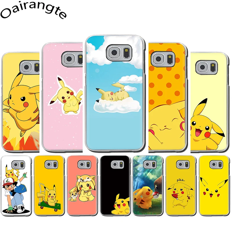 

Pokemons Hard Phone Case for Samsung S6 S7 Edge S8 S9 S10 Plus S10e Note 8 9 10 M10 M20 M30 M40