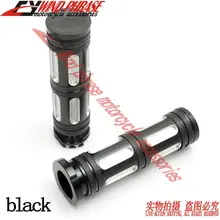 Pair 1″25mm CNC Motorcycle Handlebar Hand Grips For Harley XL883 1200 fat boy glide road king V-rod Softail Cruisers Bikes Black