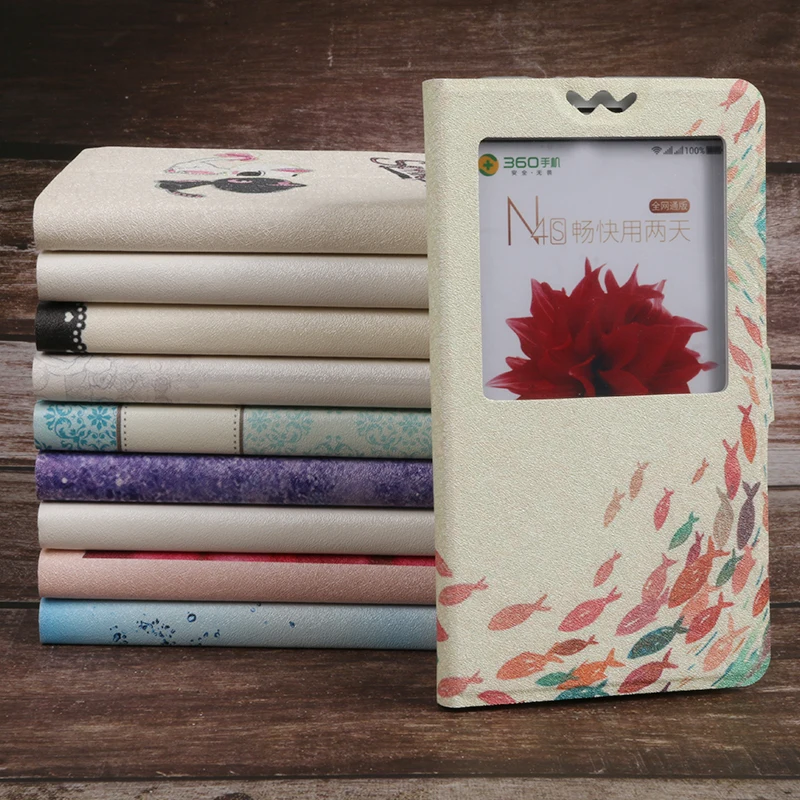 

Flip Window Painted Cover for Samsung Galaxy S9 S8 S7 S6 edge S5 S4 S3 PLUS Case Mobile Phone Bag