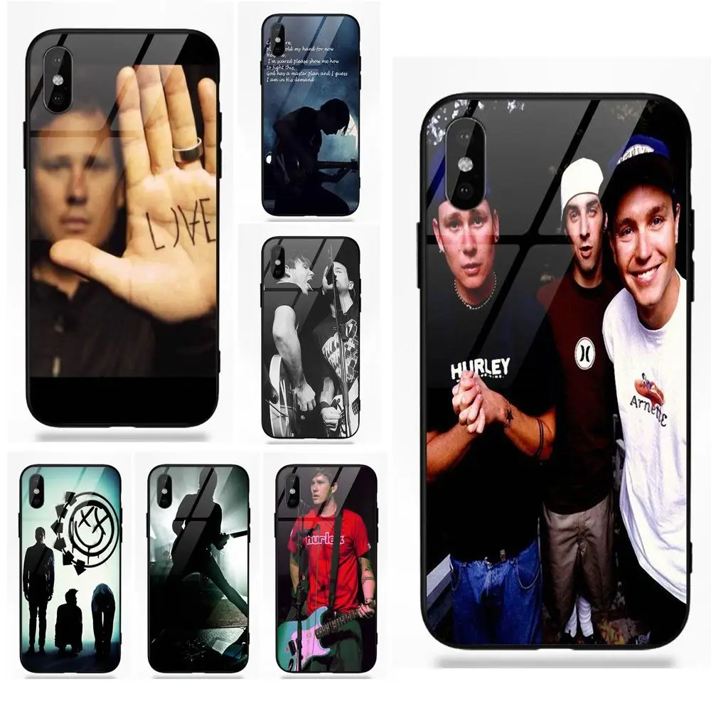 Vvcqod Мягкий ТПУ чехол + закаленное стекло том Делонг рок группа Blink 182 для Apple iPhone 5 5C