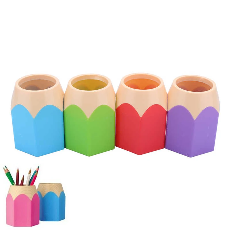 

Hot Pen Vase Pencil Pot Makeup Brush Holder Stationery Container Desk Tidy Multifunction Pen Holders