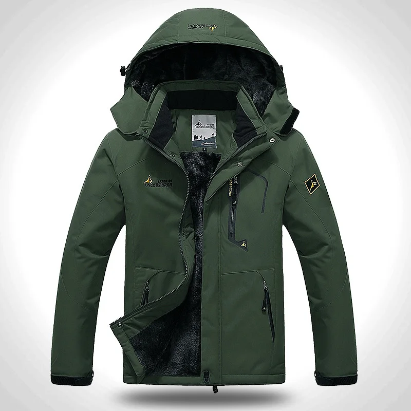 Jaqueta de Esqui à Prova Água de Montanha Masculina à Prova Caminhadas para Baixo Dwindproof Vento Chuva Jaquetas Inverno Neve Snowboard Calor Térmico Cabolsa Terno 13 de montanha masculina à prova vento chuva
